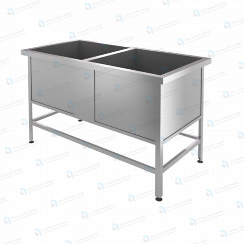 Ванна котломоечная двухсекционная ВК/2 1500x800x860 "Премиум"